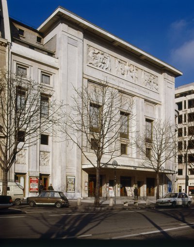 Teater des Champs Elysees av Henry van de Perret Auguste (1874 1954) & Perret Gustave (1876 1952) Velde