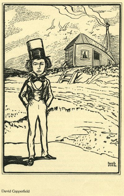 David Copperfield, från My Favorite Fiction Character av Thomas Boyd, i The Bookman av Herb Roth
