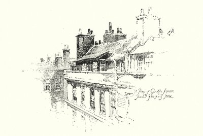 A Peep of Gough Square, London, från Dr Johnson
