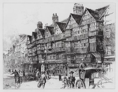 Staple Inn (gravyr) av Herbert (after) Railton