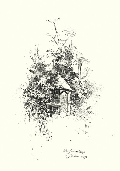 Sommarhuset, i Streatham, 1773 (litho) av Herbert (after) Railton