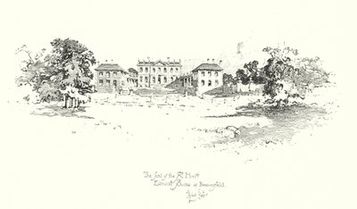 Edmund Burkes säte, Beaconsfield (litho) av Herbert (after) Railton
