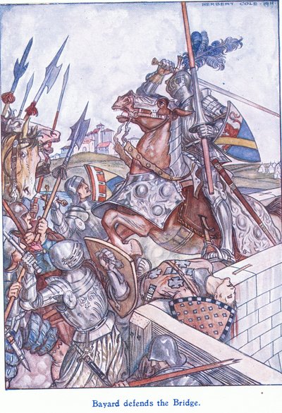 Bayard försvarar bron, 1938 av Herbert Cole
