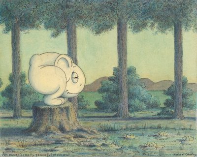 En exceptionellt fridfull stund, ca 1910 av Herbert E. Crowley