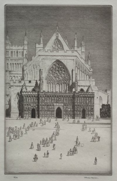 Exeters katedral av Herbert Gordon Warlow