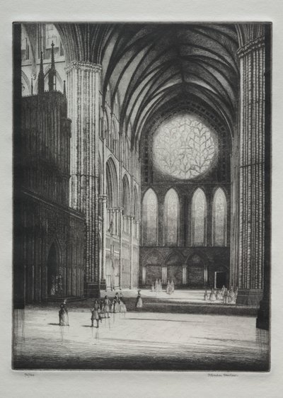 Lincoln Cathedral, interiör av Herbert Gordon Warlow
