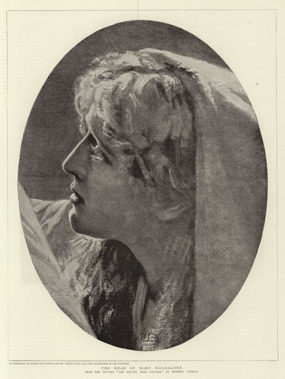 Maria Magdalenas huvud av Herbert Gustave Schmalz