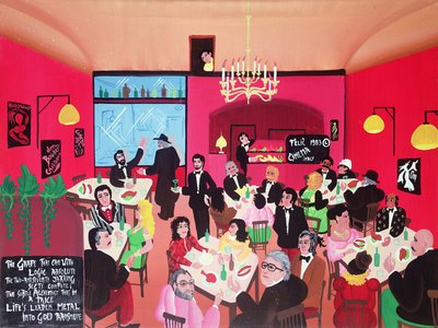 Cinema Stalia (grekisk restaurang) av Herbert Hofer