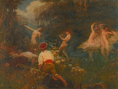 Första skissen för The Vintage Morn av Herbert James Draper
