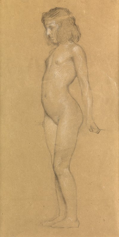 Studie för "The Trailing Clouds of Glory", 1898 av Herbert James Draper