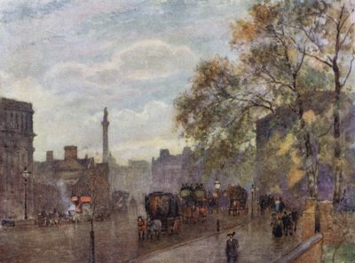 Från hörnet av Richmond Terrace (färg litho) av Herbert Menzies (after) Marshall
