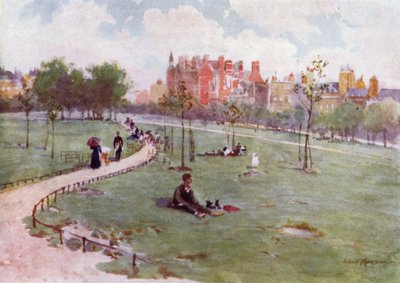 Green Park (färg litho) av Herbert Menzies (after) Marshall