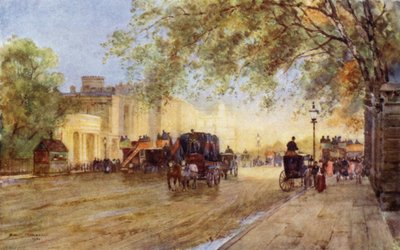 Hyde Park Corner (färg litho) av Herbert Menzies (after) Marshall