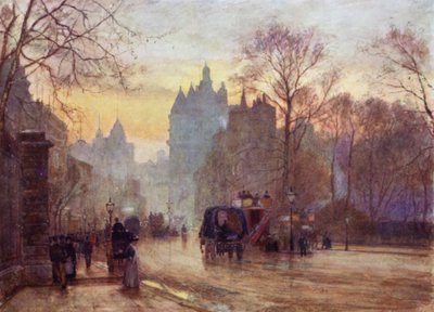 Knightsbridge (färg litho) av Herbert Menzies (after) Marshall