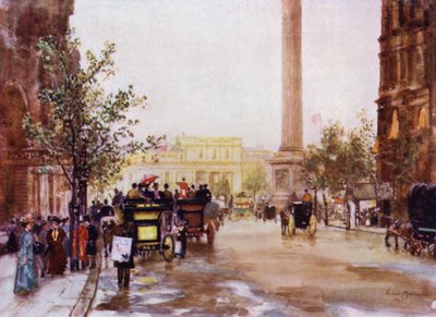 Northumberland Avenue (färg litho) av Herbert Menzies (after) Marshall