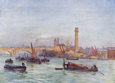 The Shot Tower, etc (färg litho) av Herbert Menzies (after) Marshall