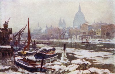 Vintern 1895 (färg litho) av Herbert Menzies (after) Marshall