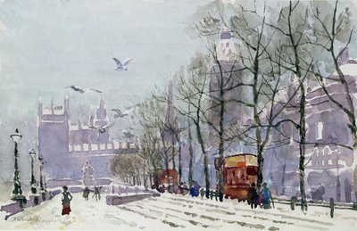 A Winters Day, Westminster (wc) av Herbert Menzies Marshall