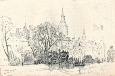 Whitehall, c1893 av Herbert Menzies Marshall