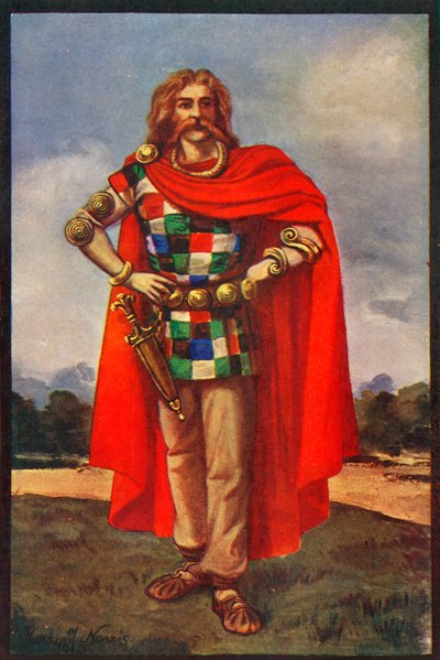 En keltisk hövding i civil klädsel, 1924. av Herbert Norris