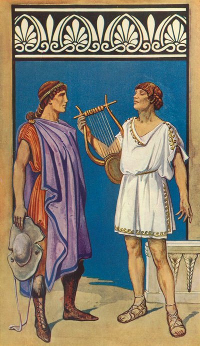 The Crinkled Chiton and the Chlamys left, The Chiton right, 1924. av Herbert Norris