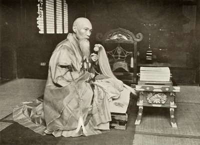 En buddhistisk abbot, 1910. av Herbert Ponting