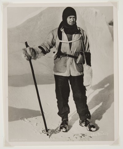 Kapten Scott (1868-1912) under Terra Nova-expeditionen (1910-13) till Sydpolen (bromidtryck) av Herbert Ponting