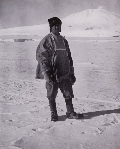 Kapten Scott före sin sista marsch söderut (s/v foto) av Herbert Ponting