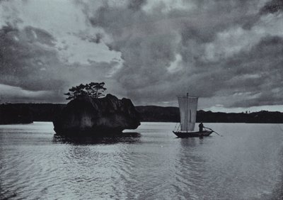 Kväll på Inlandshavet (s/v bild) av Herbert Ponting