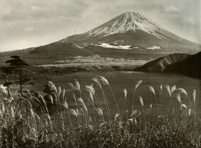 Fuji och Kaia-gräset, 1910. av Herbert Ponting