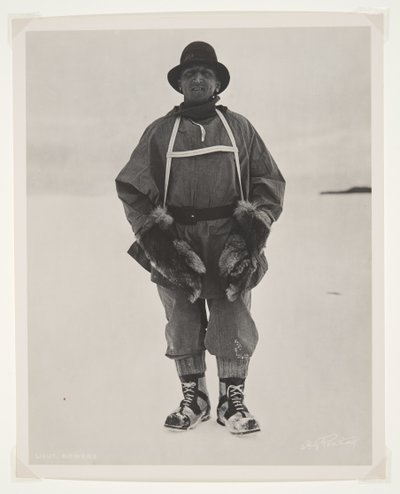 Lieut. Bowers under Terra Nova-expeditionen (1910-13) till Sydpolen (bromidtryck) av Herbert Ponting