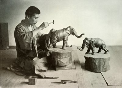 Bronsskulptören, 1910. av Herbert Ponting