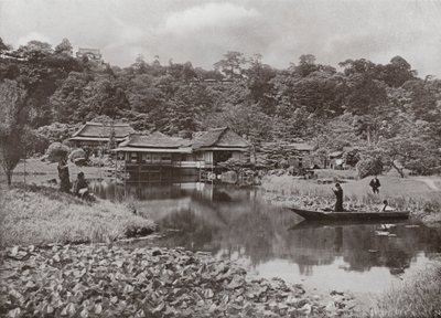 Ha-Kei-Tei Inn and Garden at Hikone (s/v foto) av Herbert Ponting