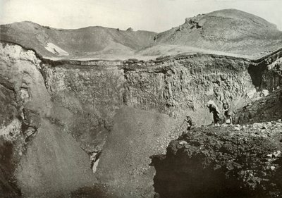 Den heliga kratern i Fuji-San, 1910. av Herbert Ponting