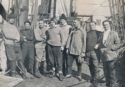 The Officers of the Terra Nova, 1912 Voyage, 1913 av Herbert Ponting
