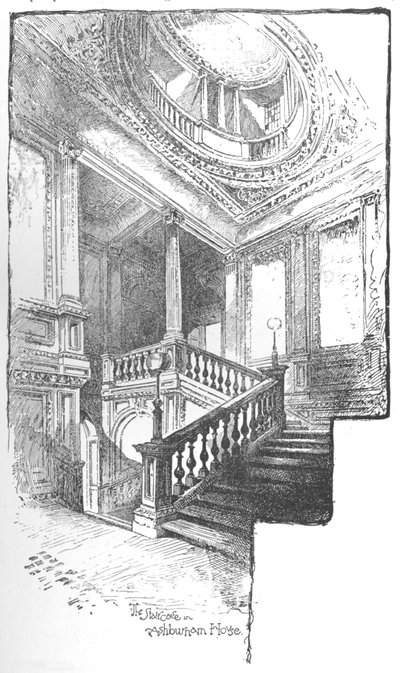 The Staircase, Ashburnham House, 1890 av Herbert Railton