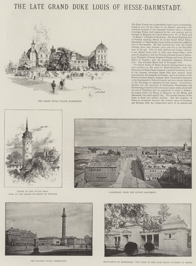 Den framlidne storhertigen Ludvig av Hessen-Darmstadt av Herbert Railton
