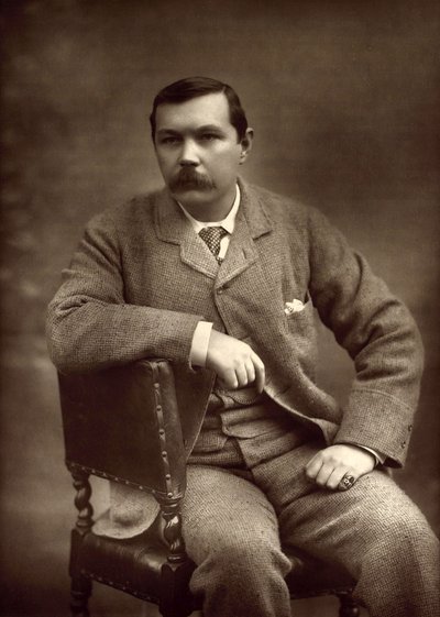 Porträtt av Sir Arthur Conan Doyle 1859-1930, 1893. av Herbert Rose Barraud