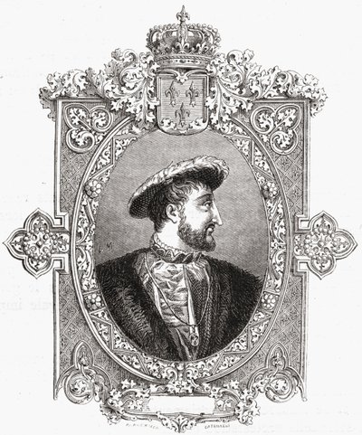 Francois I, graverad av Pannemaker-Ligny, från 
