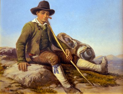 Berger de la Brigue, ca 1850 (olja på duk) av Hercule Trachel