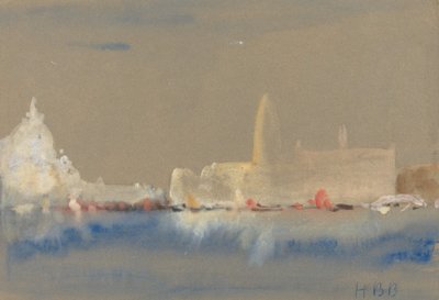 Saluten och Dogepalatset från Bacino di San Marco. av Hercules Brabazon Brabazon