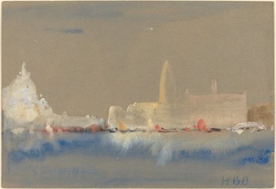 Saluten och Dogepalatset från Bacino di San Marco av Hercules Brabazon Brabazon