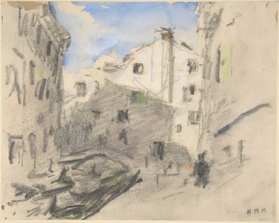 Venetiansk gatuscen av Hercules Brabazon Brabazon