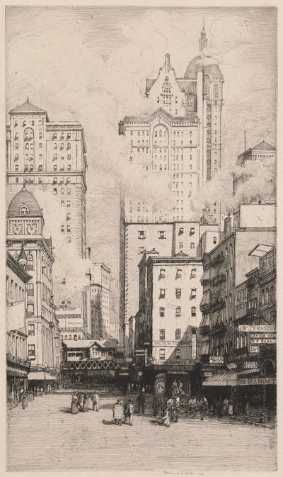 Cortland Street, New York av Herman Armour Webster