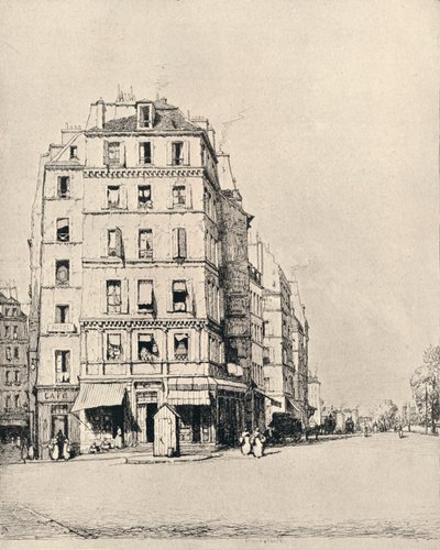 Gamla hus på kajen, 1915 av Herman Armour Webster