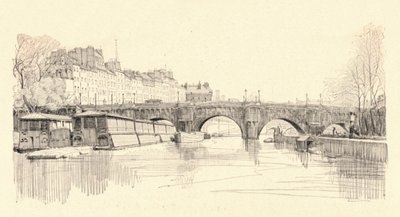 Pont Neuf sett från slussarna, 1915 av Herman Armour Webster