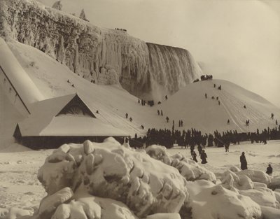 Utsikt över Niagarafallen på vintern av Herman F. Nielson