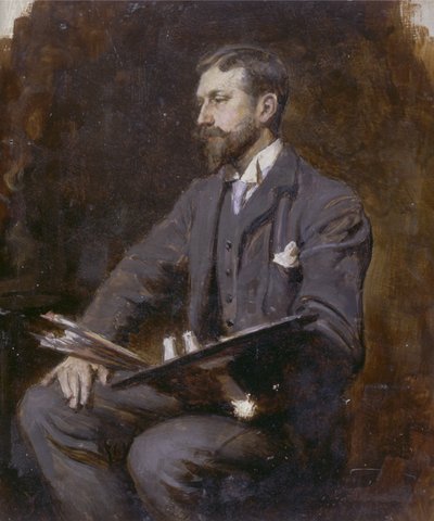 Möjligt självporträtt, c.1890-1900 av Herman Gustave Herkomer