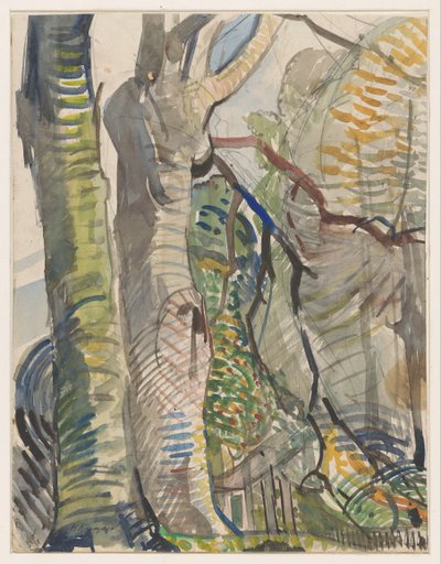 skogslandskap av Herman Kruyder (signed by artist)