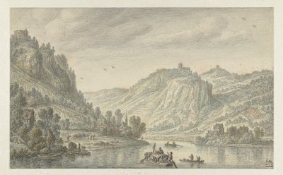 Rhen vid Drachenfels av Herman Saftleven